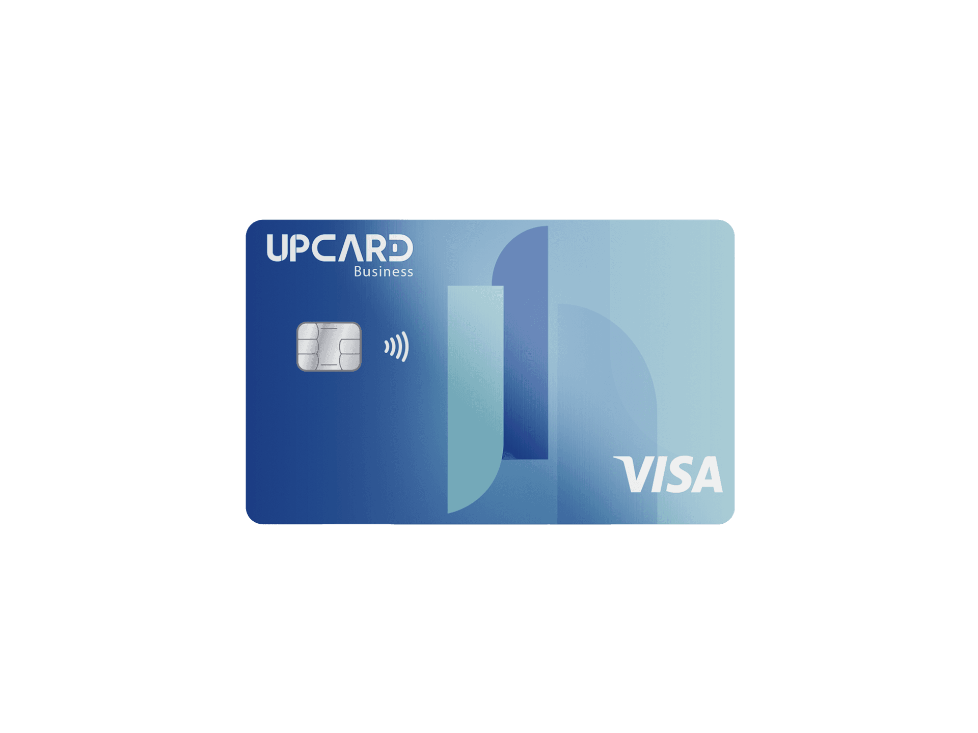 Teléfono mostrando la app Upcard con saldo y transacciones